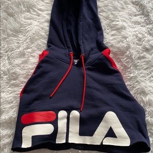 Fila cropped hoodie